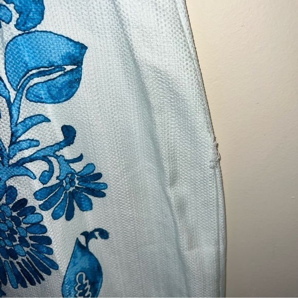 Just…Taylor NWT Halter Dress Pop Hopsak Medallion Leaf Blue Cotton Size 10 - Picture 5 of 14